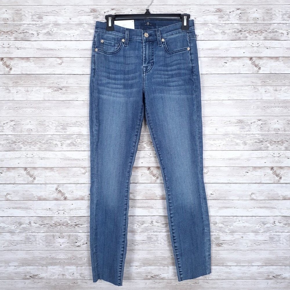 7 for all Mankind Womens Jeans Sz 26 Gwenevere Ankle Skinny 17A